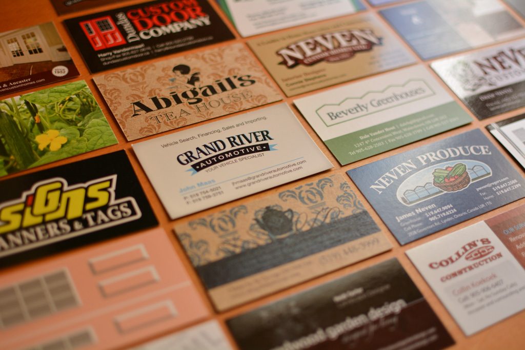 Business Card designs by Pronk Graphics