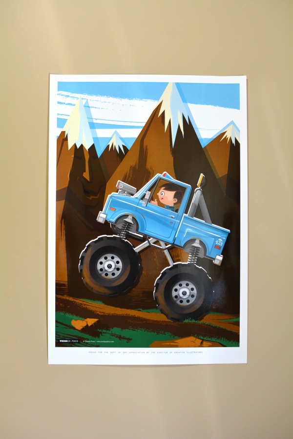 Limited Edition 4X4 Cartoon Poster by Pronk Graphics