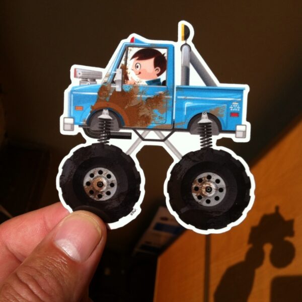 Monster Truck Sticker by Pronk Graphics