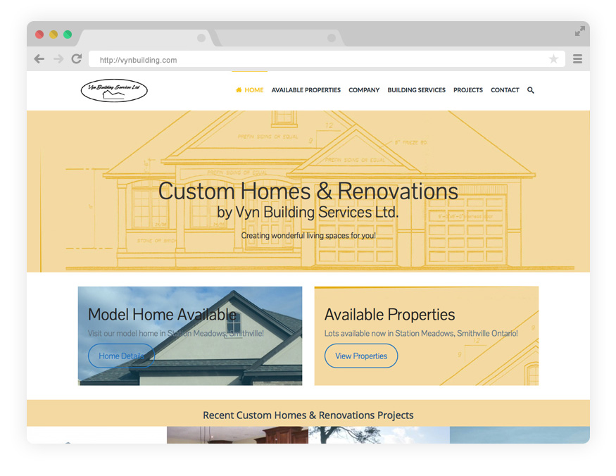 Construction Website by Pronk Graphics