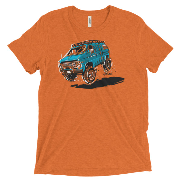 Vanning T-Shirt (orange). Art © Timothy Pronk
