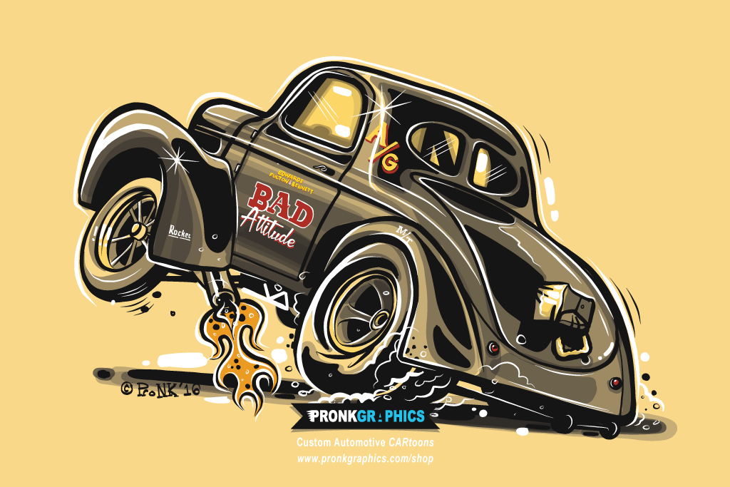 Bad Attitude 1941 Willy s Gasser - Pronk Graphics Take 