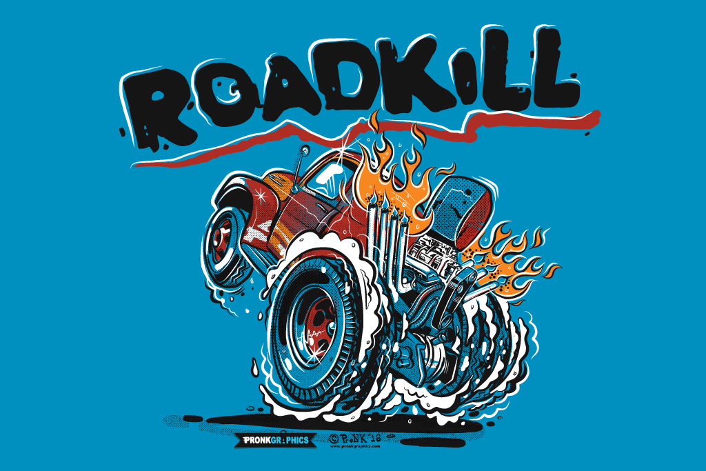 Roadkill Show Stubby Bob - Artwork © Timothy Pronk - www.pronkgraphics.com