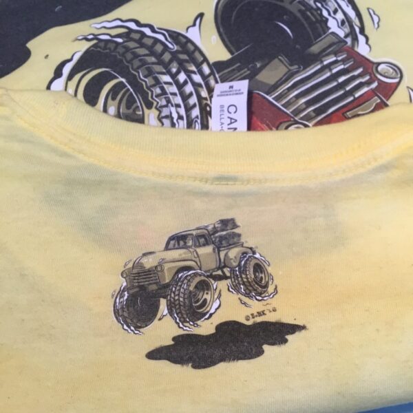 Chevy 3100 off-road T-Shirt. Art © Timothy Pronk