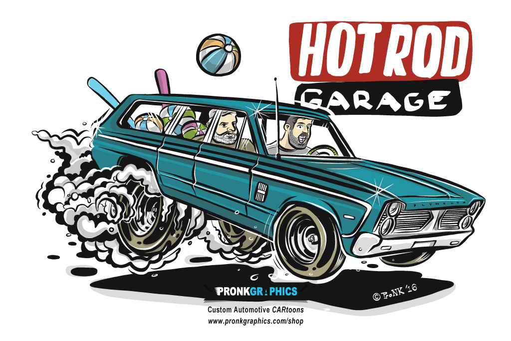 Fury Roadmaster Hotrod Garage - Artwork © Timothy Pronk - www.pronkgraphics.com