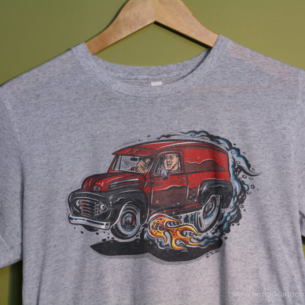 Hot Rod Cartoon 48 Ford Panel Truck TShirt