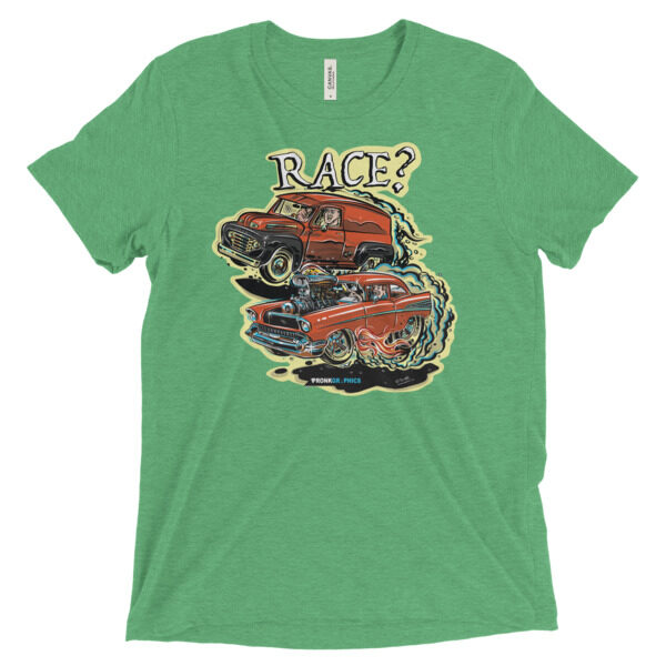 Race? Hot Rod Cartoon Ford Truck VS 57 Chevy Race T-Shirt