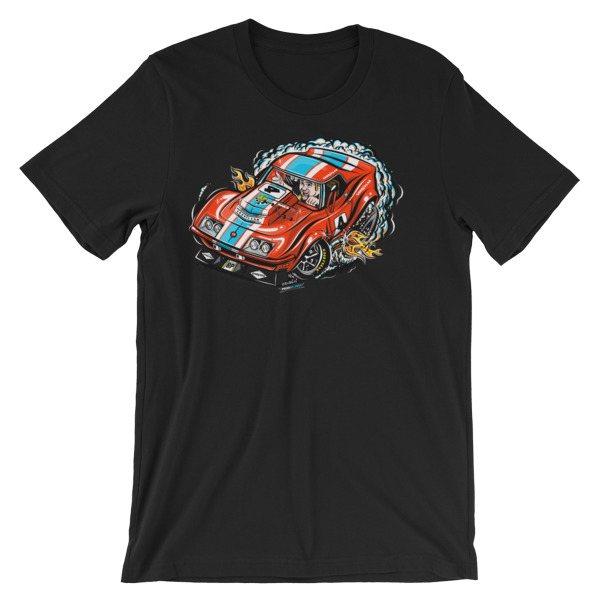 1968 Corvette L88 Race Car T-Shirt | Hot Rod Cartoon