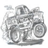 Ford Ranchero Cartoon Car. © Timothy Pronk