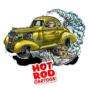 Hot Rod Coupe Cartoon ©Timothy Pronk